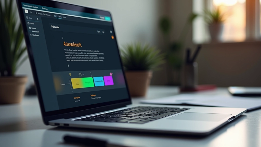 Interface Figma avec palette de couleurs et timeline d'animation visible sur écran moderne
