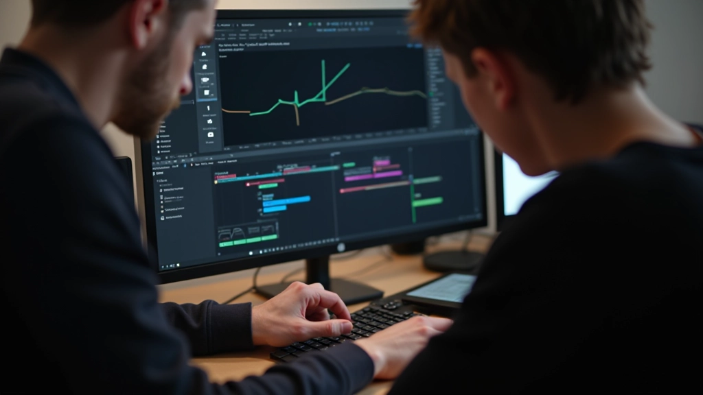 Concepteur travaillant sur les animations UI dans un logiciel de design