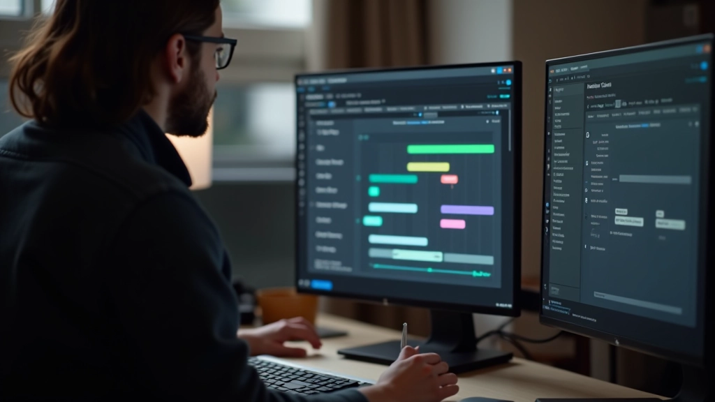 Écran de prototypage interactif avec timeline d'animations