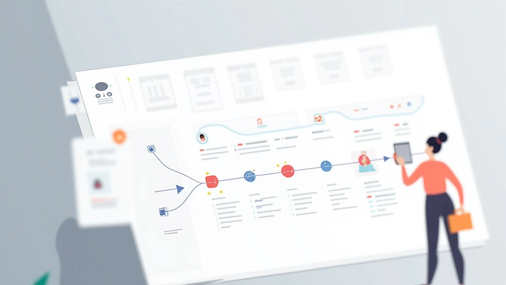 Diagramme montrant la chorégraphie d'une séquence de transitions fluides et coordonnées