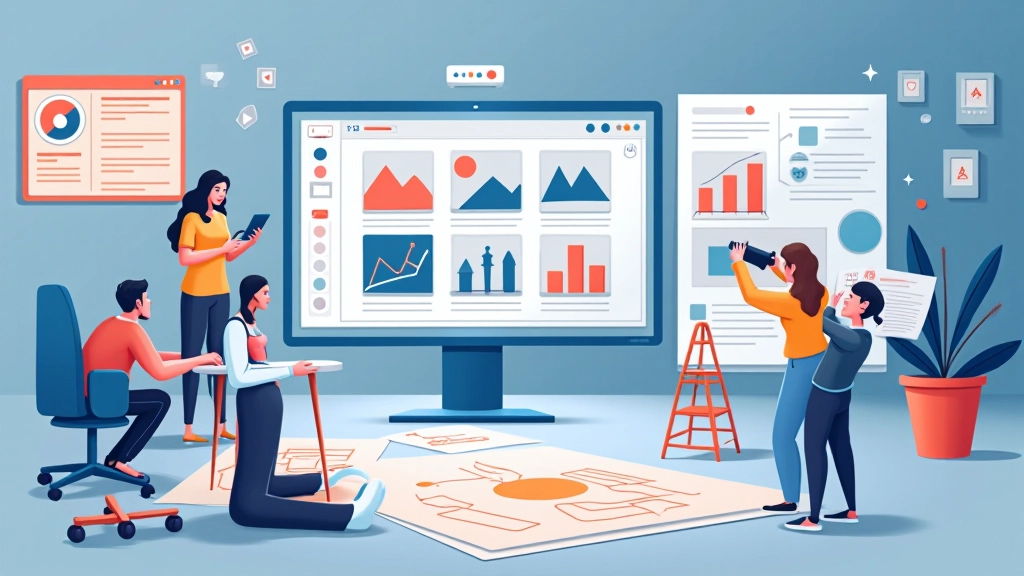Illustration conceptuelle de micro-interactions dans une interface utilisateur moderne